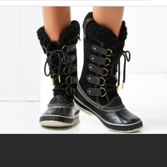 Sorel Joan of Artic Black Shearling boots - Picture 1 of 10